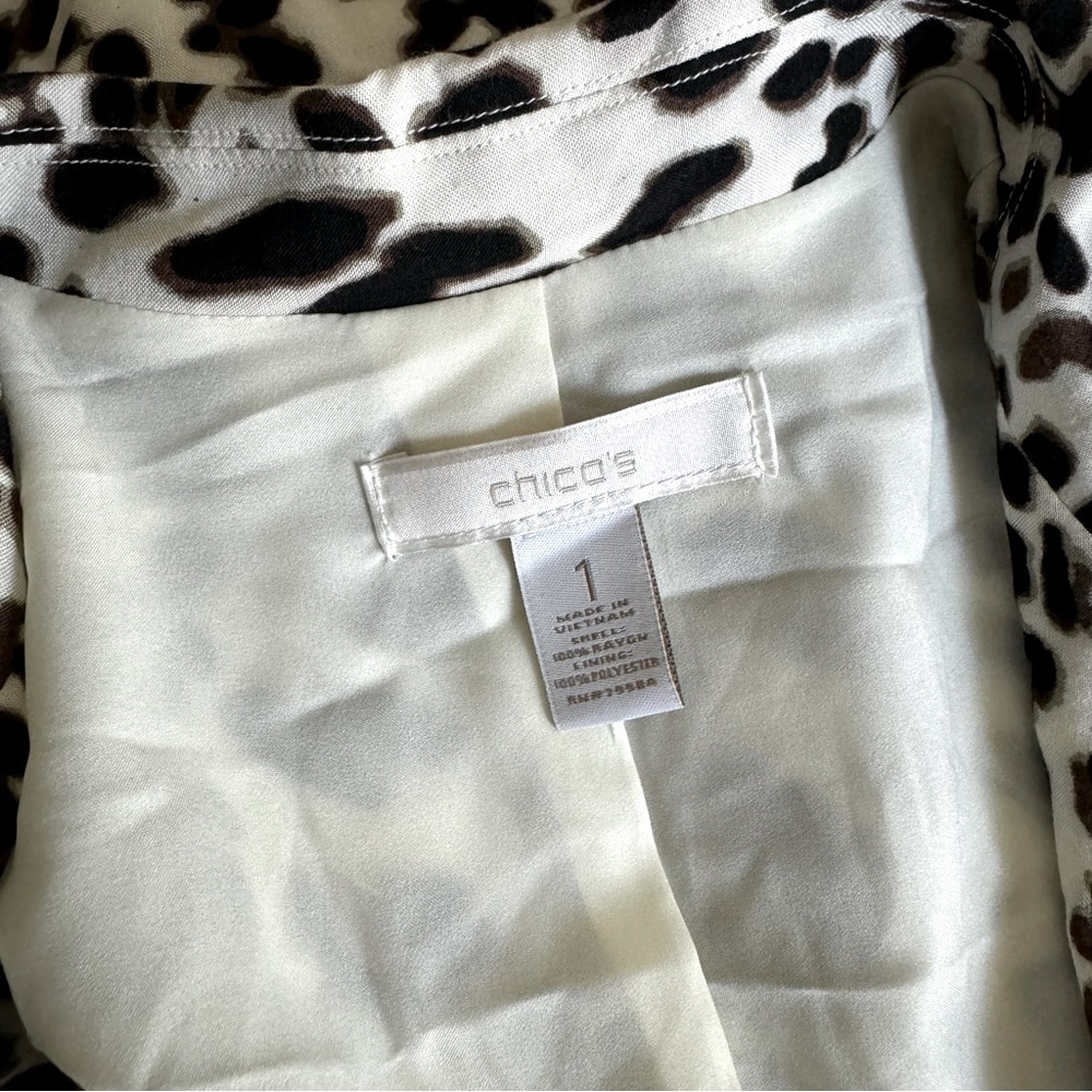 Chico’s Leopard Print Blazer - Picture 8 of 10